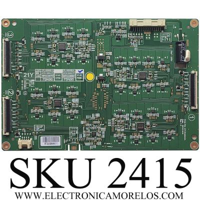 LED DRIVER PARA TV LG / NUMERO DE PARTE EBR32280801 / EPLH60WB2A / JAC04-0264A-P1 / PANEL NC750DQB-ABKH1 / DISPLAY HV750QUB-E7D / MODELO 75NANO90UPA.BUSFLKR	